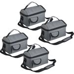 4 mini-sacs isothermes pliants (6 L) – isolants et anti-fuite – sacs avec ban...