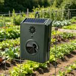 Répulsif solaire à ultrasons pour oiseaux, système mobile anti‑pigeons, IP54 ...