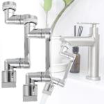 2er-Set 1080° Drehbarer Wasserhahn-Aufsatz: Für Bad & Küche – Ein flexibler A...