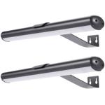 Set of 2 elegant wall and picture lights with remote control & touch switch, ...