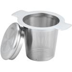 High-quality stainless steel tea strainer with lid - tea filter with drip tra...