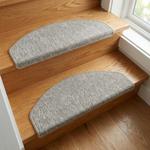 Treppenstufen Matten, 2 Stück, halbrund, grau: : Rutschfest, robust & schallh...