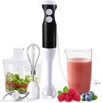 Power Stabmixer-Set 400W mit Zerkleinerer & Schneebesen – 4-in-1 Pürierstab-S...