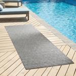 Outdoor rug, diamond pattern small, 90 x 180 cm, gray