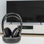Kabelloser Funk Stereo Fernsehkopfhörer, 100 m Reichweite, TV-Headphones mit ...