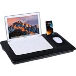 Multifunktionale Laptopunterlage mit Mauspad und Handyhalterung, 36 x 5,5 x 5...