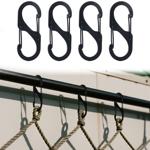 Set de 4 crochets en S pour mousquetons, 5 x 2,2 cm : Crochets robustes à usa...