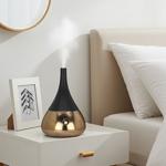 Humidificateur d‘air compact Noir & Or - Lumière d‘ambiance LED 6 couleurs - ...