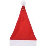 Festive Santa Claus hat with pom-pom and bell - ideal for parties, costumes, ...