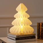 Decorazione albero LED romantica, carta a nido d‘ape, con timer da 6 h, 40 cm...