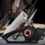 5-in-1 knife sharpener for straight and serrated blades - scissor sharpener w...