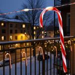 3-piece set magical Christmas decor candy cane string lights - 10 pcs each, 2...