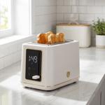Modern LED toaster (Sahara) with 7 precise browning levels & digital LED disp...