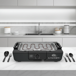 Gril de table électrique 2000W - Peu de fumée, rapide, pour BBQ intérieur, ba...