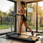 2-in-1 treadmill & walking pad up to 12 km/h, foldable, app control, touchscr...