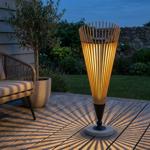 Dekorative Solar-Laterne 60cm aus Bambus: Moderne Solarleuchte für den Garten...