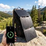 Mobiles, faltbares Solarpanel, 20W, USB-C: Effiziente Energie mit 3 monokrist...