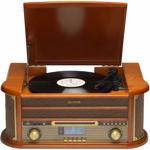 Retro music center: All-in-one record player, DAB+ radio & cassette deck - pe...
