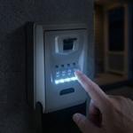 Key lock box with illuminated 4-digit code; extra secure key hiding place for...