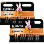 set of 2 Power Boost alkaline batteries type AAA / Micro, 1.5 volt, 2x 10-pac...