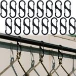 Karabiner-S-Haken 16er-Set, 5 x 2,2 cm: Robuste Mehrzweckhaken für sicheren H...