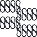 Karabiner-S-Haken 16er-Set, 4 x 1,7 cm: Robuste Mehrzweckhaken für sicheren H...