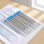 Set da 10 ricariche per penne a sfera spessore B, blu – Ricariche universali ...