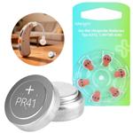 6er-Set Hörgeräte-Batterien Typ 312 A312 (PR41, ZL3, R312AE) – 1,4V Knopfzell...