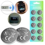 10-pack CR2450 lithium button cells 3V batteries, 620 mAh high capacity, long...