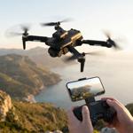 Quadricoptère RC WiFi pliable avec caméra HD, détection d’obstacles et batter...