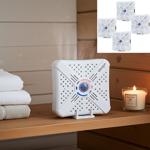 4 mini-déshumidificateurs compacts, 250 ml – puissants, sans fil, réutilisabl...