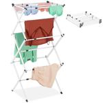 Efficient laundry rack foldable & extendable, white: A flexible laundry tower...