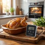 Termometro digitale per carne e forno con timer fino a 300 gradi, termometro ...