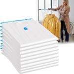 set of 9 space-saving vacuum bags XL, 80 x 120 cm, compression with vacuum cl...