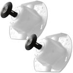 Set of 2 practical white safety fruit holders for slicer & grater – maximum s...