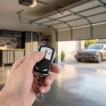 Trasmettitore radio portatile 433,92 MHz per porte da garage a codice fisso, ...