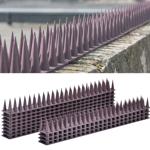 Set of 12 brown pigeon spikes 5.4 m – effective polycarbonate bird control – ...