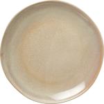 Edles Speiseteller 4er-Set Ø27,5 x 3 cm aus robustem Steinzeug, Sandfarbe - E...