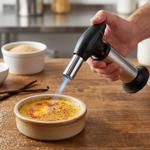 Professional crème brûlée torch: Powerful jet-flame torch for caramelizing cr...