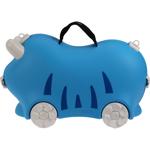 Valise rigide pour enfants bleue robuste – Valise stable avec fonction siège ...