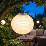 Grosser Solar Lampion, Ø 40 cm – Wetterfeste LED Kugel hängend für Garten & B...
