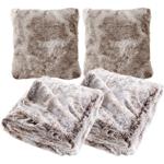 Set coccola con 2 coperte da divano super morbide 180 x 220 cm & 125 x 150 cm...