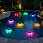 8er-Set Schwimmendes Solar Poollicht mit Farbwechsel: Ein magisches Unterwass...