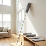 Profi 5in1 Staubwedel Set mit Teleskopstange 210cm ausziehbar, biegsame Mikro...