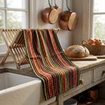 Traditional checkered towel 100% cotton: Highly absorbent dish towel & multip...