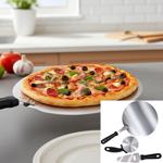 Perfektes Pizza Set 3-tlg. aus Premium Edelstahl Rostfrei – Pizzaschaufel, Pi...