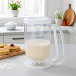 Handy 900ml batter dispenser with measuring scale: precise batter doser for p...