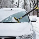 Profi 2in1 Teleskop Eiskratzer & Schneebesen 85–146 cm: Verlängerbarer Eissch...