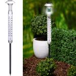 Solar 2-in-1 Thermometer & Leuchte 6-8h Kaltweiss - Dekoratives Erdspiess & W...