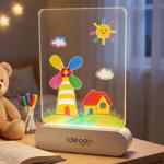 Creative LED acrylic drawing board for children: Wireless DIY lamp with batte...